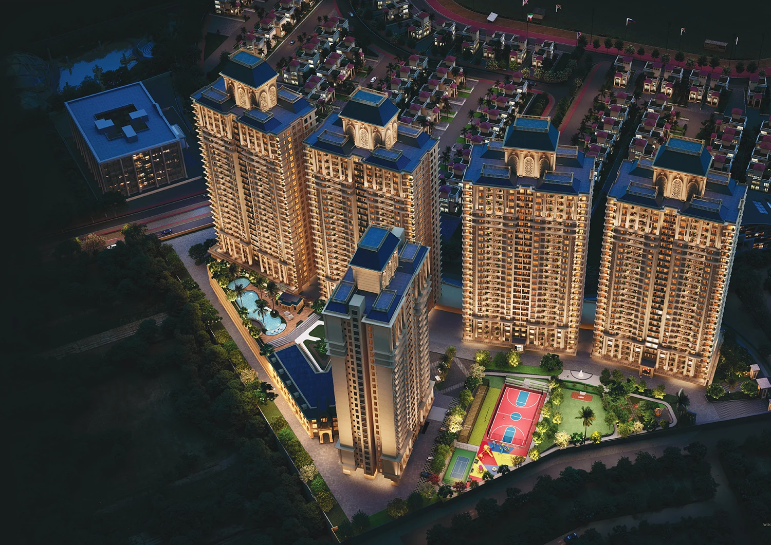 Hiranandani Hinjewadi Pune Resort Style Amenities Layout